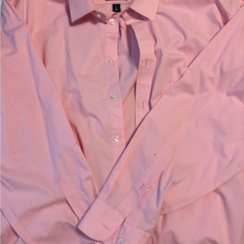 Stafford Men's Casual Pink Button Down Shirt